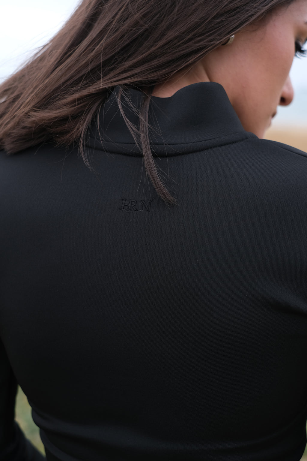 Yarı Fermuarlı Crop Sporcu Üstü